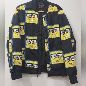 SpongeBob SquarePants Mens Jacket - Black and Yellow